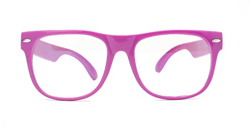 OWL Kids Clear Lens Glasses Protect Child's Eyes UVB UVA Purple - Image 2