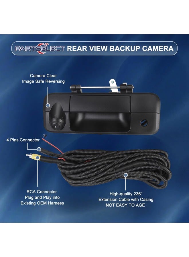 PARTSELECT Rear Tailgate Handle Reverse View Backup Camera Replacement for Toyota Tundra 2007 2008 20092 10 2011 2012 2013 69090-0C051 690900C051 81214 - Image 3