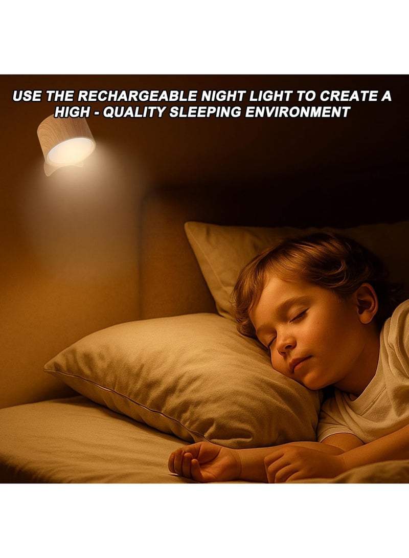SYOSI Rechargeable Wall Lights, Battery Operated Indoor Cordless Sconces with Remote Control, 3 Color Temperatures and Dimmable 360° Rotation, Perfect for Bedroom, Reading, and Living Room, Black - Image 5