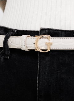 GUESS Logo Detailed None Allocated Hole  Belt  - Image 4