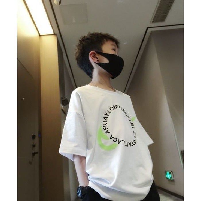Zhongda Children'S Cotton Red Short-Sleeved T-Shirt Boys' Children'S Wear Children'S Graffiti Bear Top - Image 1