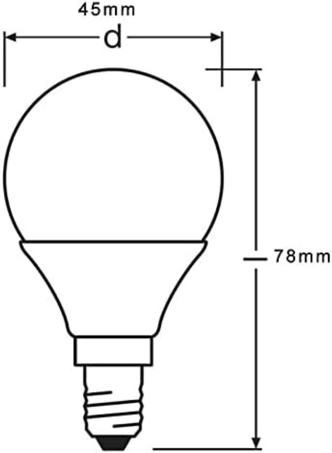 Osram 4052899959323 A + +, LED Bulbs, 4 Watt, E14, 4.5 x 4.5 x 7.7 cm - Image 3
