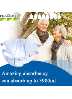 nateen Nateen Combi Maxi Incontinence Adult Diaper, Large, Waist Size 115-150cm,10 Count Adult Diapers,with Maximum Absorbent Layer, Leak Guard,Disposable Underwear for Men&Women,3900ml Absorbency.  - Image 3
