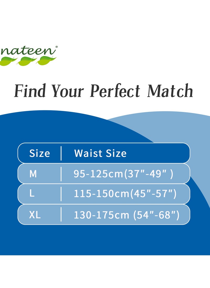 ناتين حفاضات Nateen Combi Maxi Inclatinence للبالغين ، كبيرة ، مقاس الخصر 115-150 سم ، حفاضات للبالغين 10 عد ، مع طبقة ماصة قصوى ، واقي تسرب ، ملابس داخلية يمكن التخلص منها للرجال والنساء ، امتصاص 3900 مل.  - Image 5