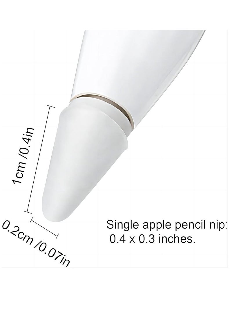 Generic - 4pcs Replacement Tips for Apple Pencil, Upgraded No Wear Out Metal Apple Pencil Tips for Apple Pencil 1st/ 2nd Gen/USB-C Apple Pencil Tip，4pcs  Silicone Pencil Nib Tip Protector Cap iPencil Tips - Image 1