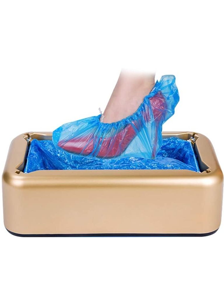 DubaiGallery Shoe Cover Dispenser Shoe Cover Machine Automatic Shoe Booties Disposable 100pcs Disposable Plastic Shoe Covers Bags Shoe Covers Machine for Indoors Home Supermarket Shops Hospital - Image 1