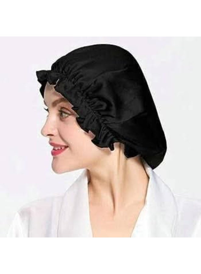 بليس ساتان بونيه اسود - Image 4