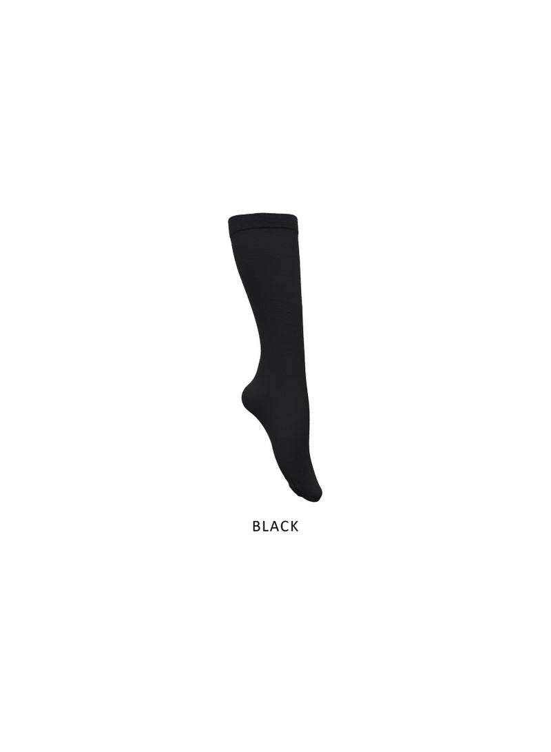 Silvy Pack Of 1 Pairs Of Silvy Knee High Stretch Socks Black