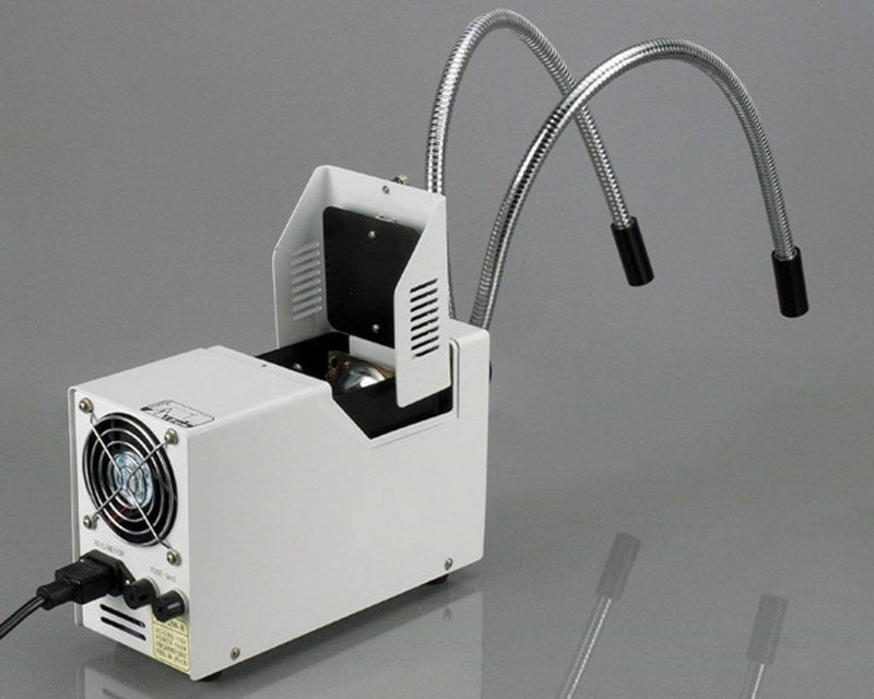 AmScope AmScope HL250AY DualGooseneck Fiber Optic Stereo Microscope Light 150W Halogen Light Source 110V120V  - Image 2