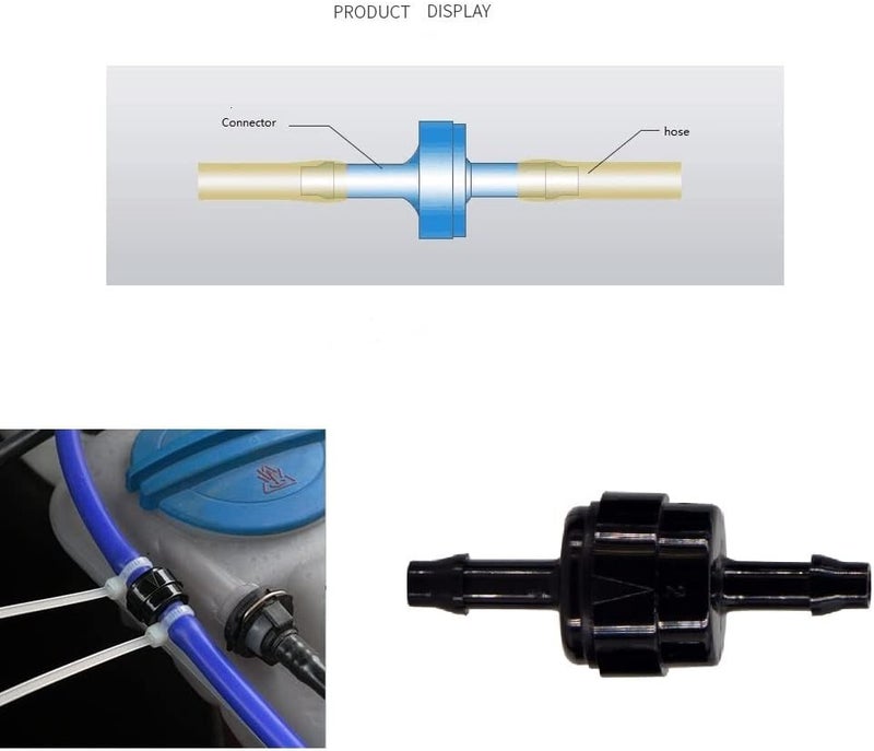 BBTUS PA66 Automotive Spring Check Valves, High Temp & Corrosion Resistant (1/8", "1/4", "3/16", "5/16") - Image 5