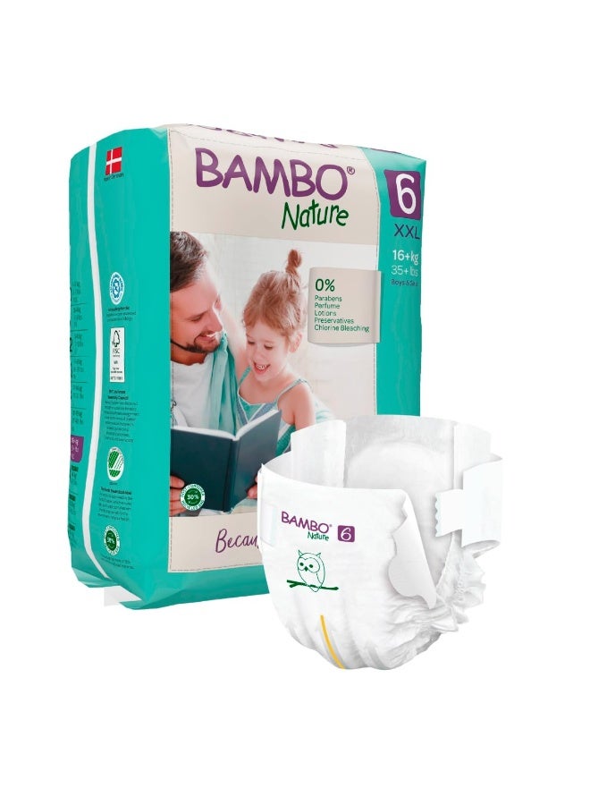 Bambo Nature Premium Baby Tape Diapers for Kids XXL Size (16+ Kgs) - Super Absorbent, Breathable, Extra Soft, Dermatologically Tested Nappies, Bamboo Diaper With Wetness Indicator, 60 Count - Image 3