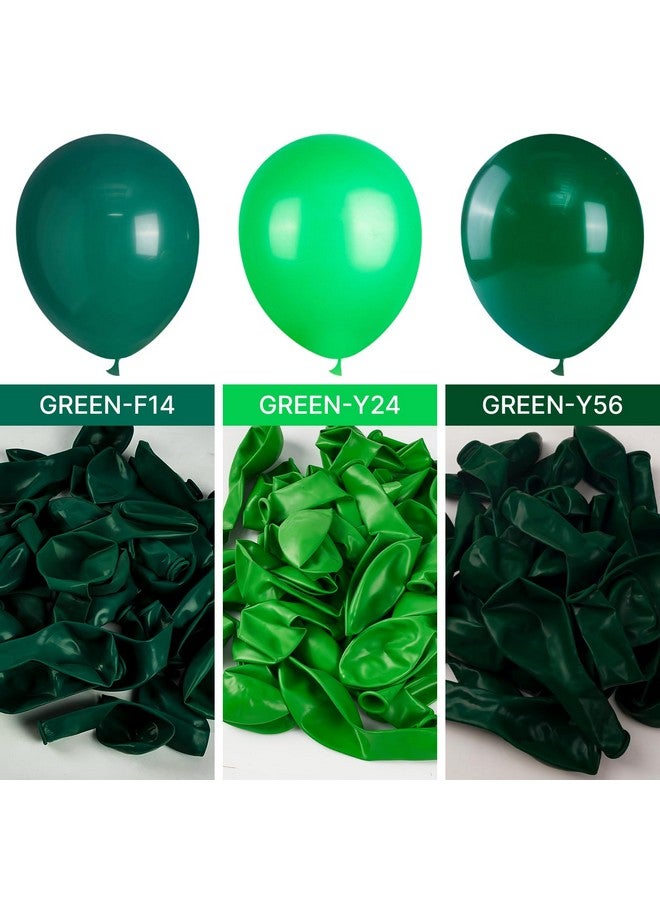 PartyWoo Dark Green Balloons 140 pcs Different Sizes of 18 12 10 5 Inch Hunter Emerald Forest Green Balloon Arch Kit Garland for Graduation Christmas Jungle Birthday Party Decorations Green-Y56 - Image 4