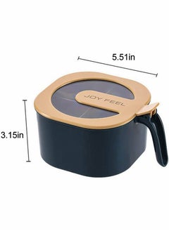 Y&D 2 Pack Seasoning Box Kitchen Storage Container, for Spice Salt Sugar Cruet, with Cover and Spoons, Pepper Pots multi  - Image 4