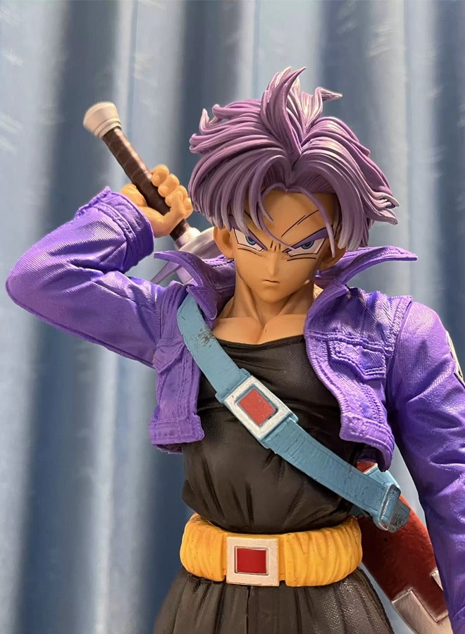 Dragon Ball Trunks Action Figure Decorative Resin Sculpture Home Decor Statue, Art Figurine Home Ornament Decoration for Office, Living Room, Bedroom, Book Shelf, TV Cabinet, Desktop  - Image 3