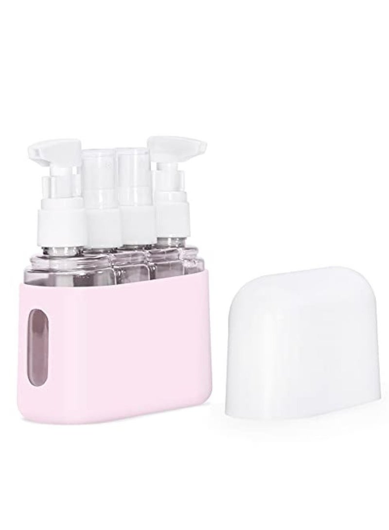 Oasisgalore Travel Size Toiletries, 4pcs Travel Containers, Travel Bottles Leak Proof with Labels.  - Image 1