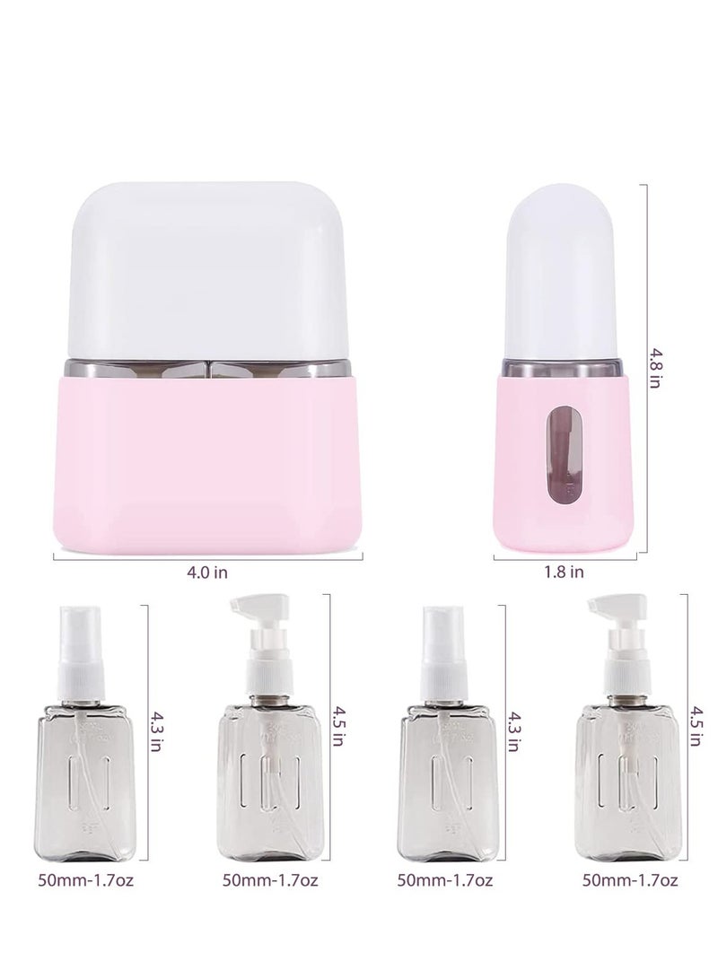 Oasisgalore Travel Size Toiletries, 4pcs Travel Containers, Travel Bottles Leak Proof with Labels.  - Image 2