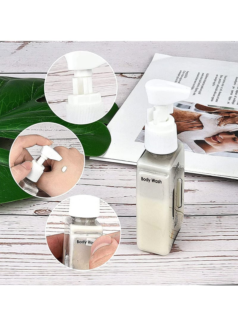 Oasisgalore Travel Size Toiletries, 4pcs Travel Containers, Travel Bottles Leak Proof with Labels.  - Image 4
