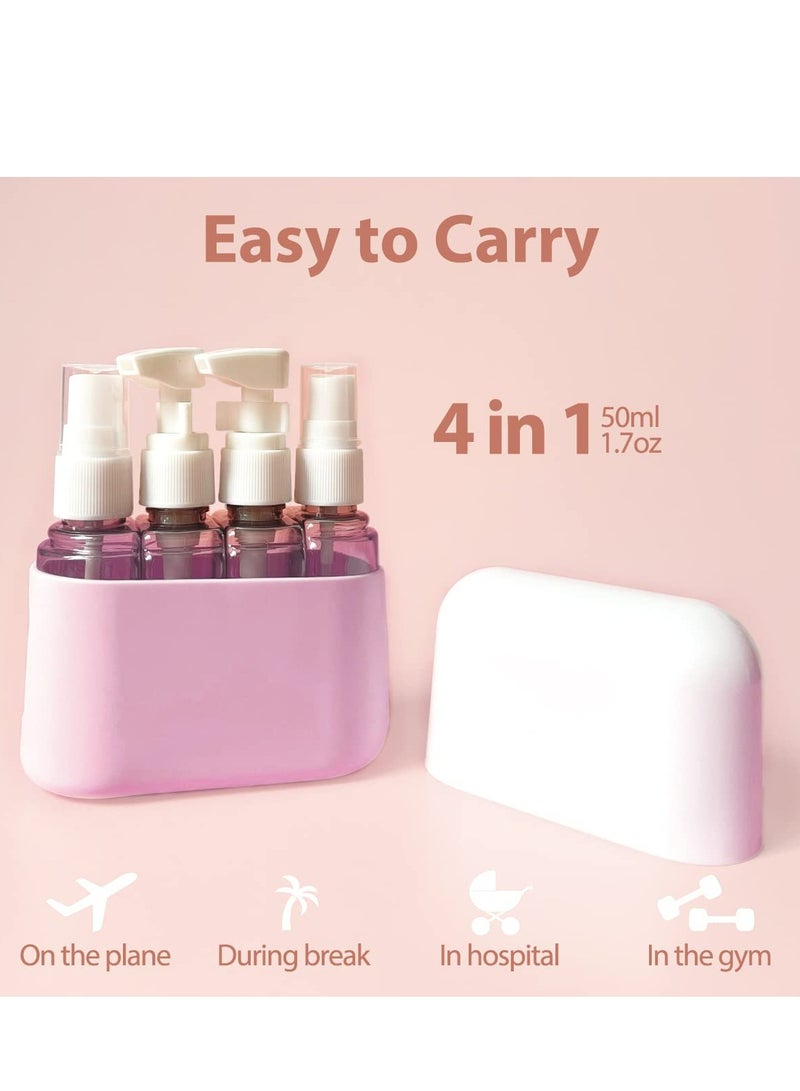 Oasisgalore Travel Size Toiletries, 4pcs Travel Containers, Travel Bottles Leak Proof with Labels.  - Image 5
