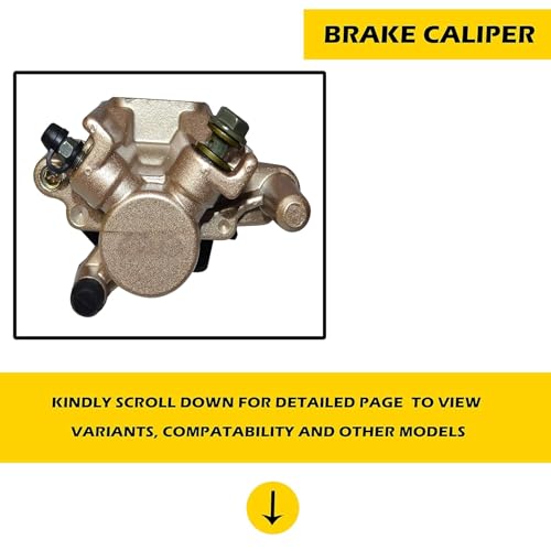 VTRUST Rear Brake Caliper Assembly Compatible for Yamaha R15 | Heavy Duty Rear Disc Brake Caliper | OEM Fit Replacement Brake Assembly for R15 Motorcycle - Image 2