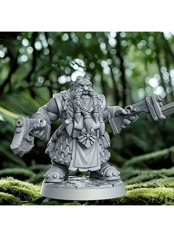 الأميرة المحاربة ABS غير المطلية تمثال مصغر لدنغونز آند دراغونز 40مم شخصية ألعاب الأدوار بسيف ودرع - Image 2