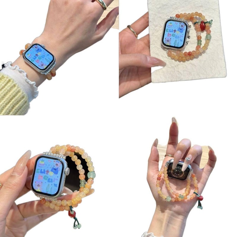 سوار ساعة ذكية سوار راتنج متوافق مع Apple Watch 38/40/41/42/44/45/49mm بملاءمة قابلة للتعديل وحزام بديل باللون أسود قابل للتعديل - Image 3