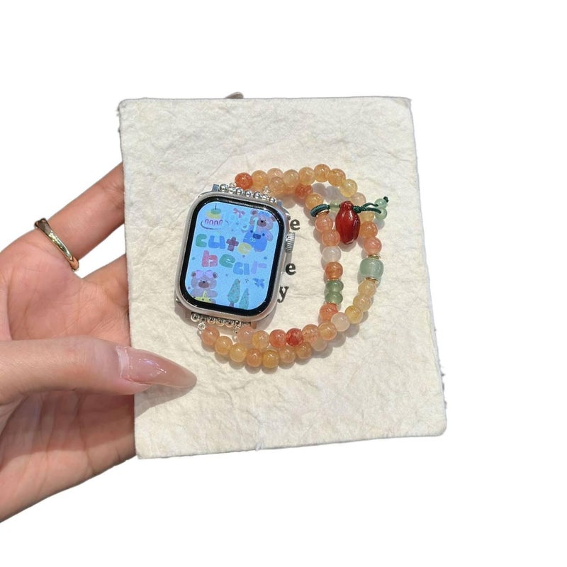 سوار ساعة ذكية سوار راتنج متوافق مع Apple Watch 38/40/41/42/44/45/49mm بملاءمة قابلة للتعديل وحزام بديل باللون أسود قابل للتعديل - Image 1
