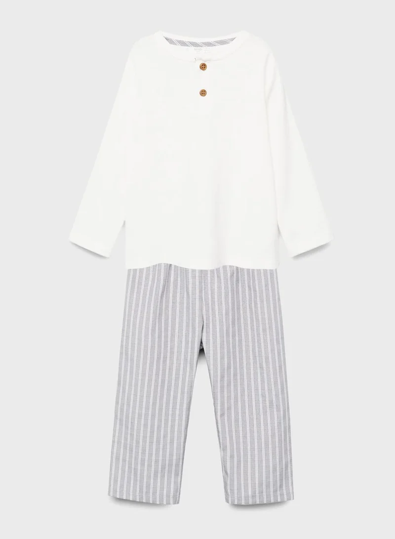 MANGO Infant Striped Pyjama Set