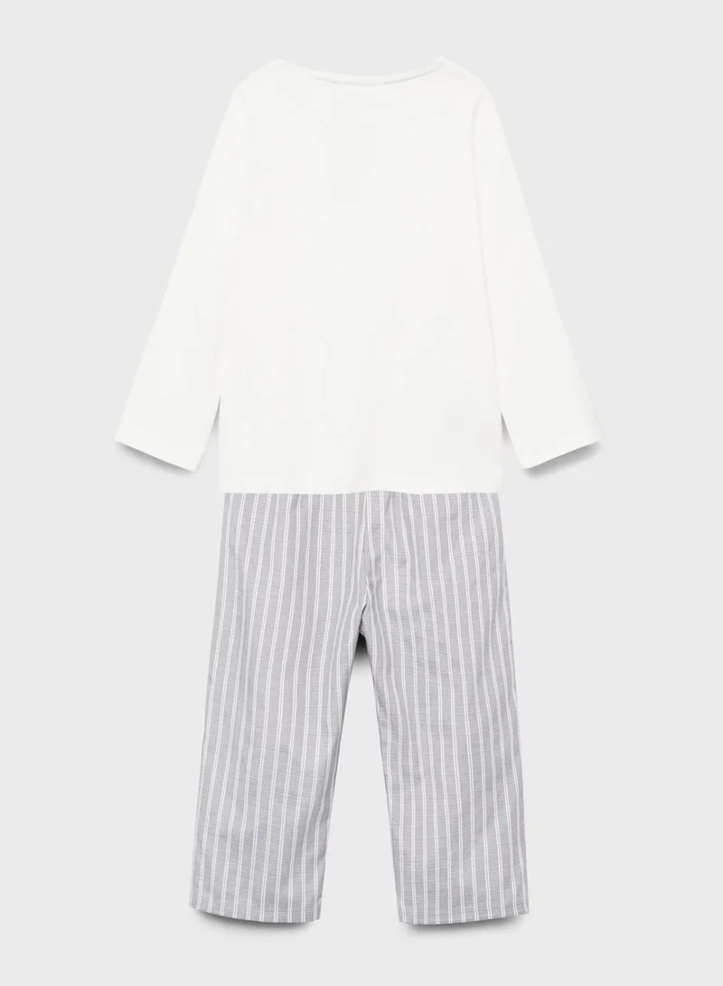 MANGO Infant Striped Pyjama Set