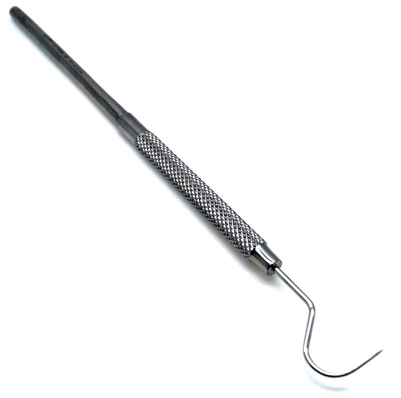 SUPERIOR INSTRUMENTS Explorer 23 Shepherds Hook Dental Probe Diagnostic Periodontal Examination Stainless Steel Instruments - Image 1