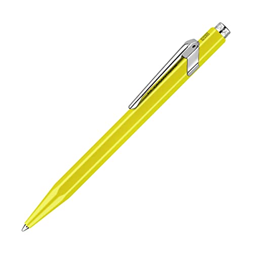 Caran d'Ache CREATIVE ART MATERIALS Caran Dache Ballpoint Pen Metal Fluor Yellow 849470 - Image 3