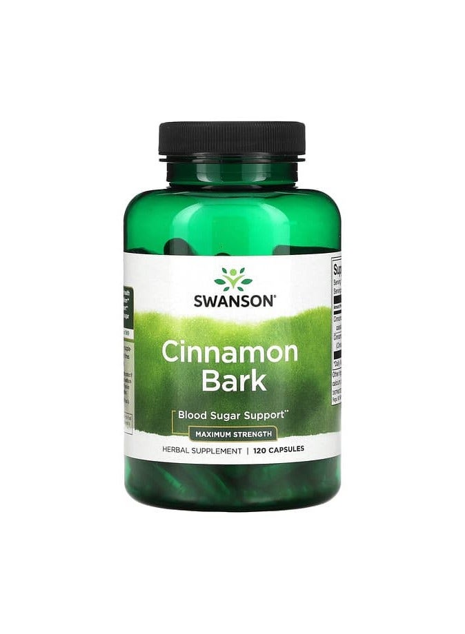 Cinnamon Bark, Maximum Strength, 120 Capsules