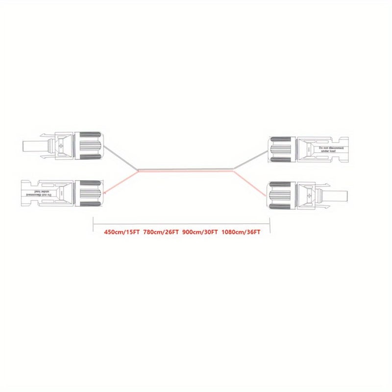 14AWG Indoor Outdoor Extension Cord 15FT with Male Female Connectors - Image 2