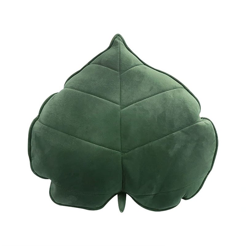 Teieas Leaf Throw Pillows Cute Novelty Plant Plush Cushion Backrest Pillow Home Decoration for Car, Bedroom, Sofa, Couch, Living Room, 19.7in/50CM - Image 1