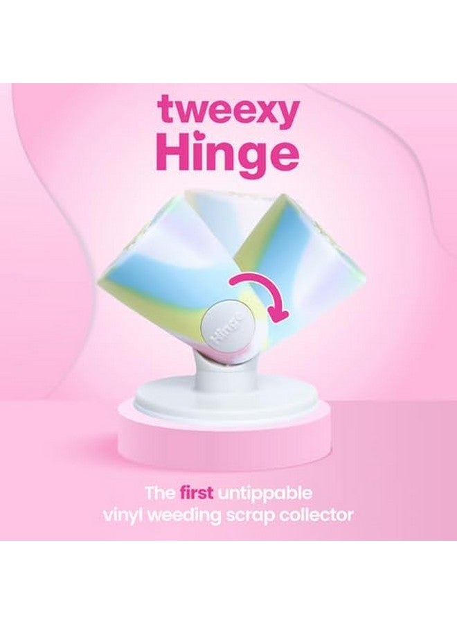 Tweexy Hinge Untippable Vinyl Weeding Scrap Collector | Intellistick Anti-Spill Airlock Suction Weeding Vinyl | Htv Crafting Adhesive Paper Sheet Holder | Weeding Tools For Vinyl (Standard, Unicorn) - Image 2