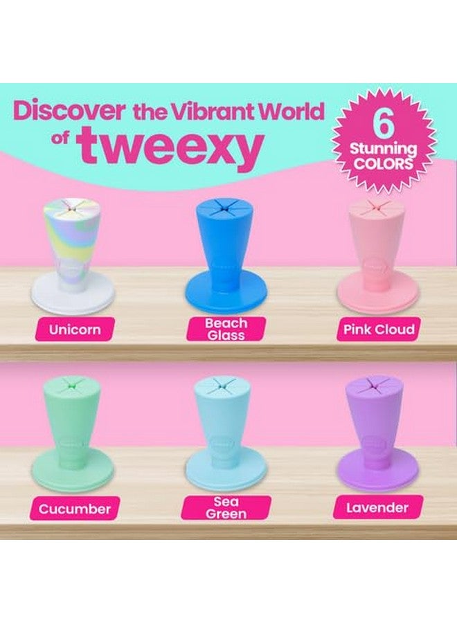 Tweexy Hinge Untippable Vinyl Weeding Scrap Collector | Intellistick Anti-Spill Airlock Suction Weeding Vinyl | Htv Crafting Adhesive Paper Sheet Holder | Weeding Tools For Vinyl (Standard, Unicorn) - Image 4