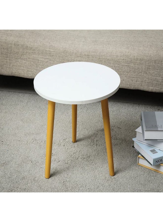 سي او أرماء طقم 3 طاولات تقديم صغيرة الحجم قابلة للفك والتركيب ابيض - Image 3