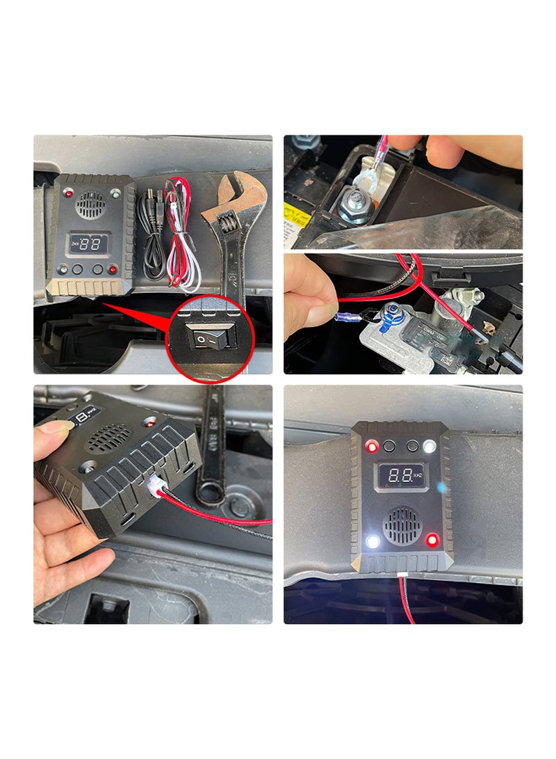 KASTWAVE Ultrasonic Rodent Repellent, 1 PCS Under Hood Rodent Repeller, for Car Engines, Mouse Deterrent, Keep Animal Away from Car with Ultrasound and LED Flashlights, Rodent Defense Vehicle Protection - Image 4