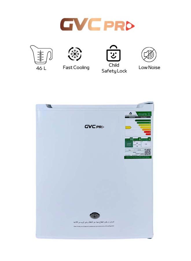 gvc pro Single Door Refrigerator 1.7 Feet 48 L GVRF-65/ GVRF-65-1 White - Image 1