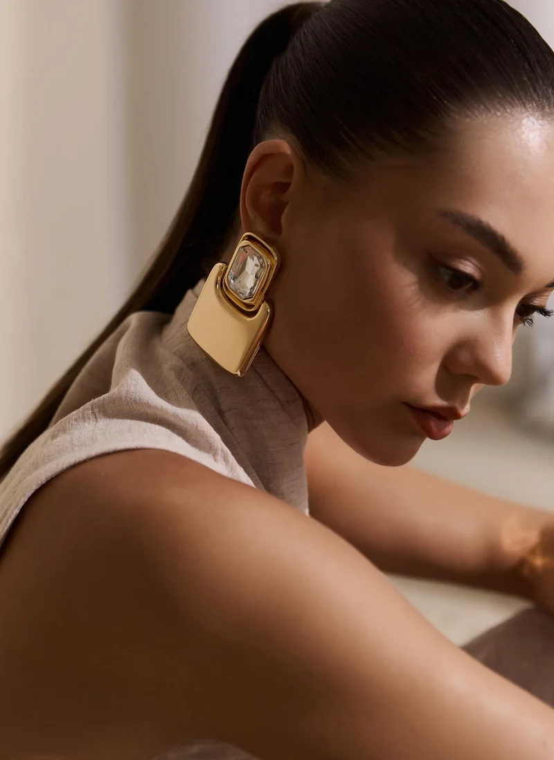 Lichi  Massive earrings with stones for Women | Best Price UAE
