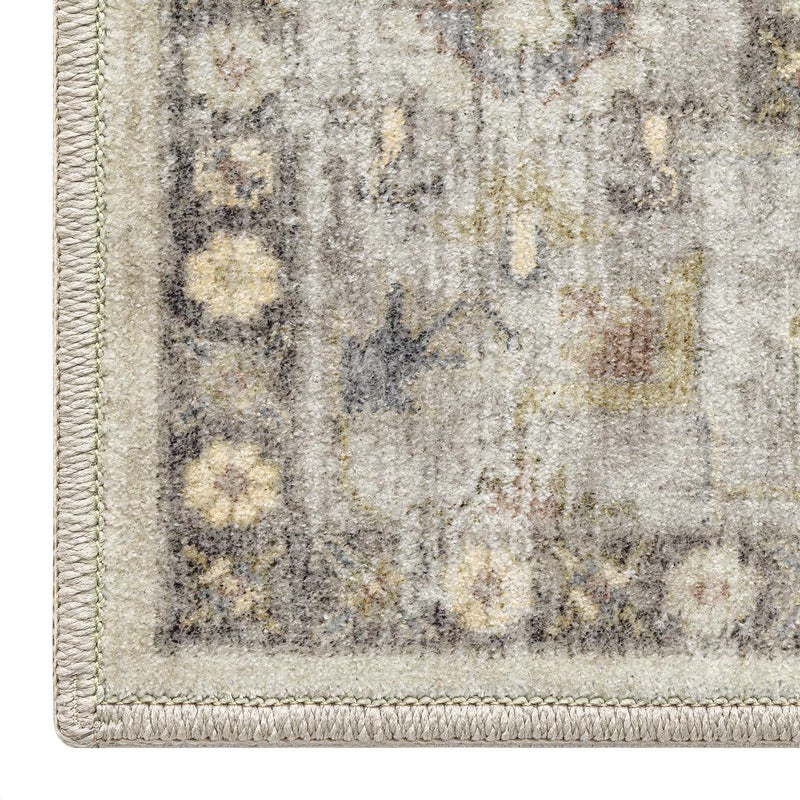 DEXI Area Rugs for Living Room, 5x8 Washable Low Pile Vintage Rug for Bedroom, Non Slip Indoor Carpet for Dining Office Nursery, Beige Cream - Image 5