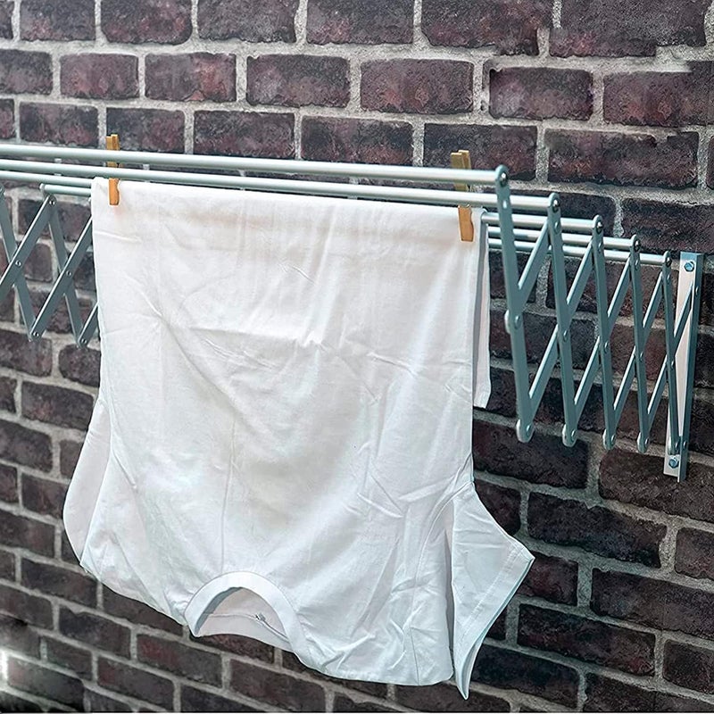 Naivete Foldable Extendable Drying RackSuitable for Hanging All Types of ClothesIdeal for Interior and Exterior Made of Heavy Resistance Aluminum for Bathroom Indoor Outdoor80 x 265 x 13CM1PC - Image 4