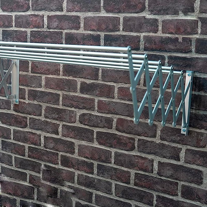 Naivete Foldable Extendable Drying RackSuitable for Hanging All Types of ClothesIdeal for Interior and Exterior Made of Heavy Resistance Aluminum for Bathroom Indoor Outdoor80 x 265 x 13CM1PC - Image 5