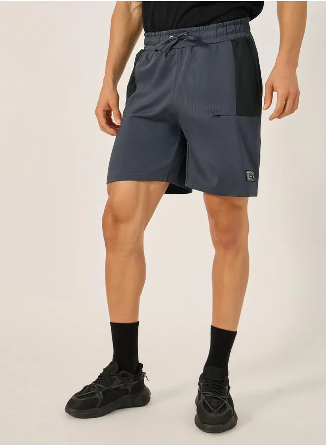 Styli Color Block Regular Fit Shorts