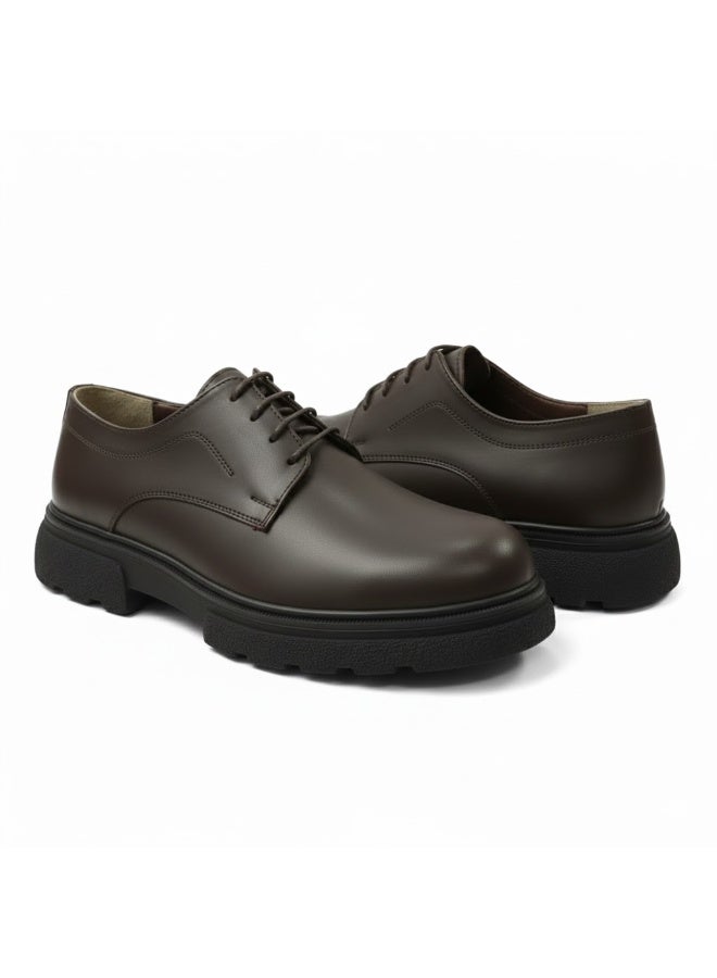 Stylish men's genuine leather lace-up boots with a non-slip rubber sole - available in various sizes and colors - Image 3