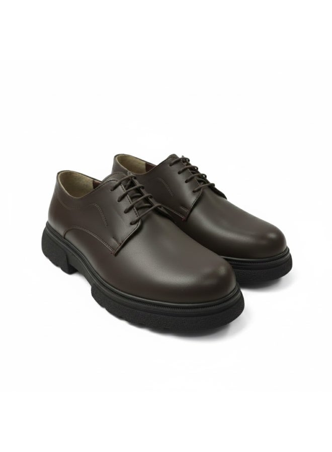 Stylish men's genuine leather lace-up boots with a non-slip rubber sole - available in various sizes and colors - Image 4