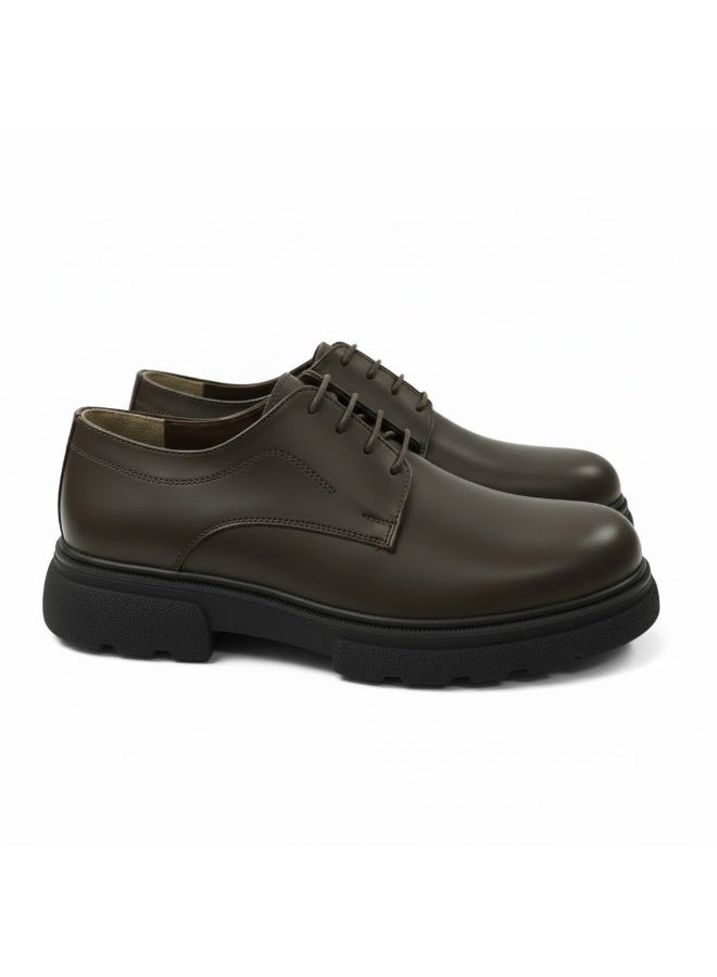 Stylish men's genuine leather lace-up boots with a non-slip rubber sole - available in various sizes and colors - Image 5