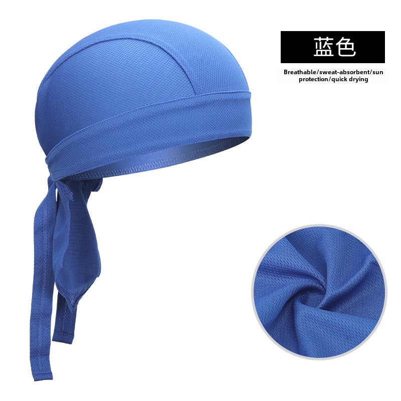 Generic XINTOWN Quick-Dry Cycling Cap Pirate Bandana Helmet Liner Blue 