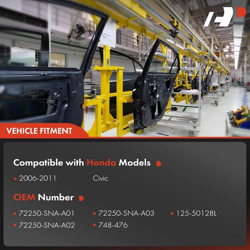 A-Premium Electric Power Window Regulator with Motor for Honda Civic 2006-2011 Front Driver Side - Image 3