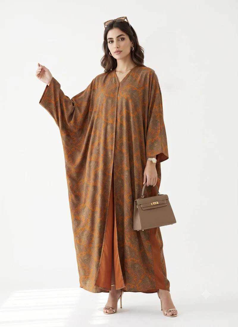 Hadiyath Al Madinah Mosaic Printed Abaya - HM