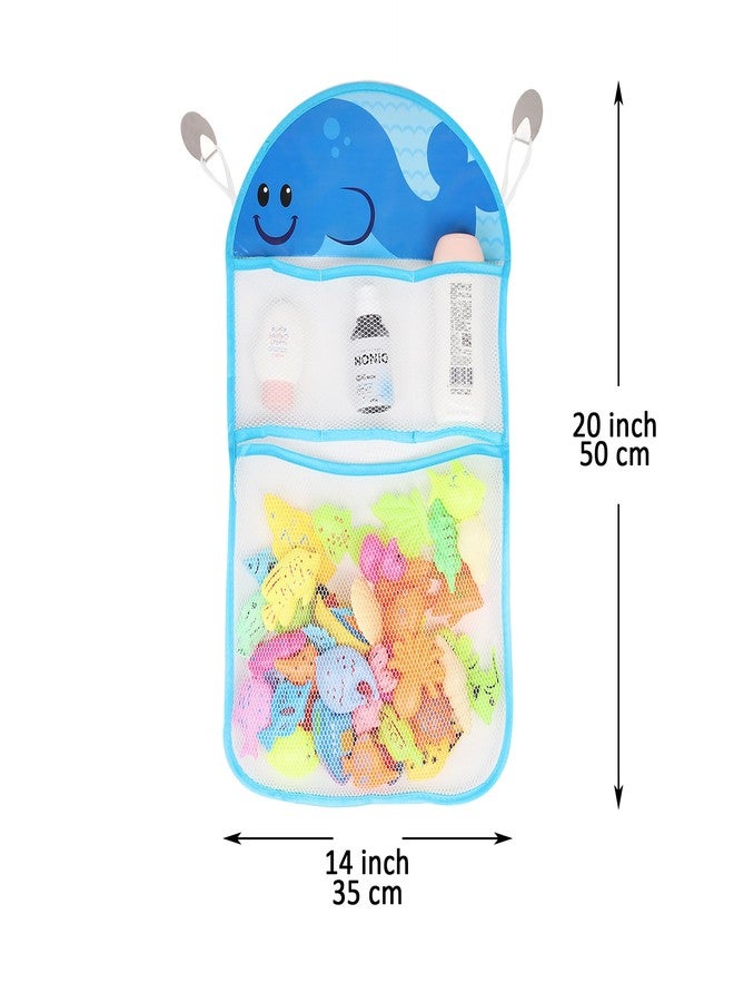 Youngever Bath Toy Net, Bath Toy Organizer, Bath Toy Storage, Whale Design - Image 2